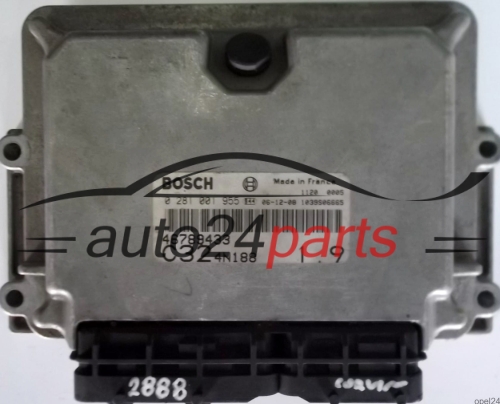 ECU ENGINE CONTROLLER FIAT PUNTO 1.9 JTD BOSCH 0281001955, 0 281 001 955, 46789433 C324N188 1039S06665 