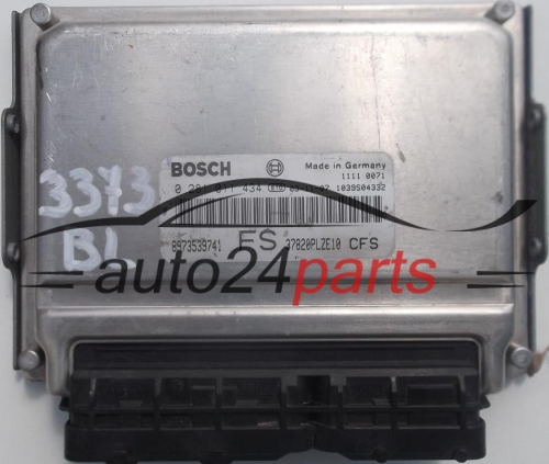 ECU CENTRALITA DE MOTOR HONDA CIVIC 1.7 CDTI BOSCH 0281011434, 0 281 011 434, 8973539741 FS, 37820PLZE10 CFS, 1039S04332