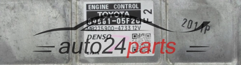 MOTORSTEUERGERÄT ECU STEUERGERAT TOYOTA AVENSIS 2.0 D4D 89661-05F20, 8966105F20, MB275900-4733, MB2759004733