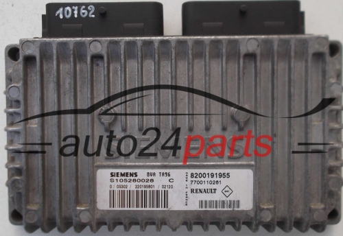 STEROWNIK SKRZYNI AUTOMATYCZNEJ RENAULT MEGANE 1.6 SIEMENS BVA TA96 S105280028 C, 105280028, 8200191955, 7700110261 -  