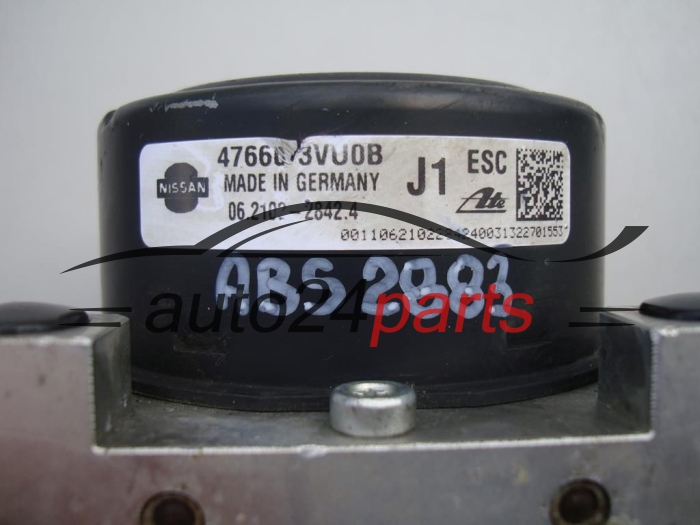 ABS PUMPE BLOCK HYDRAULIKPUMPE STEUERGERÄT NISSAN NOTE 476603VU0B, 06.2102-2842.4, 06210228424, 06.2109-6933.3, 06210969333