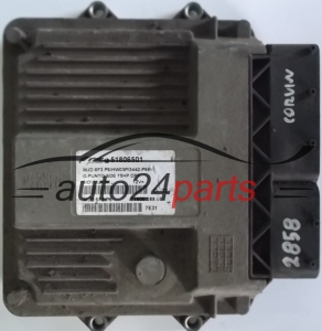 CENTRALINA DO MOTORE FIAT GRANDE PUNTO 1.3 JTD MAGNETI MARELLI MJD 6F3.P6, MJD6F3P6, FPT 51806501, 71600.088.00 7160008800