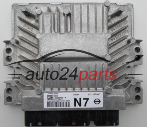 Centralina do motore  NISSAN QASHQAI 1.5 DCI SIEMENS VDO S180033106 A,  23710JD58C