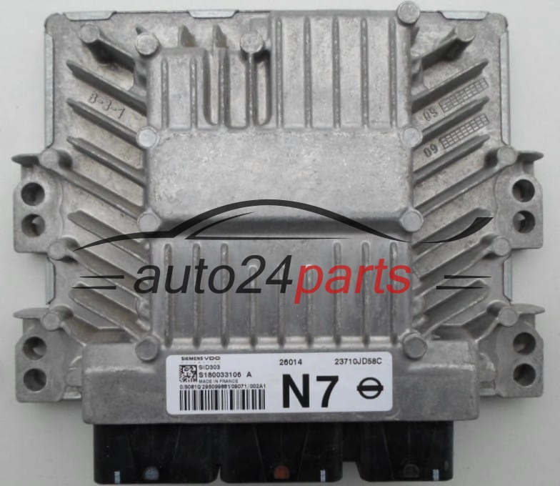 Centralina do motore  NISSAN QASHQAI 1.5 DCI SIEMENS VDO S180033106 A,  23710JD58C