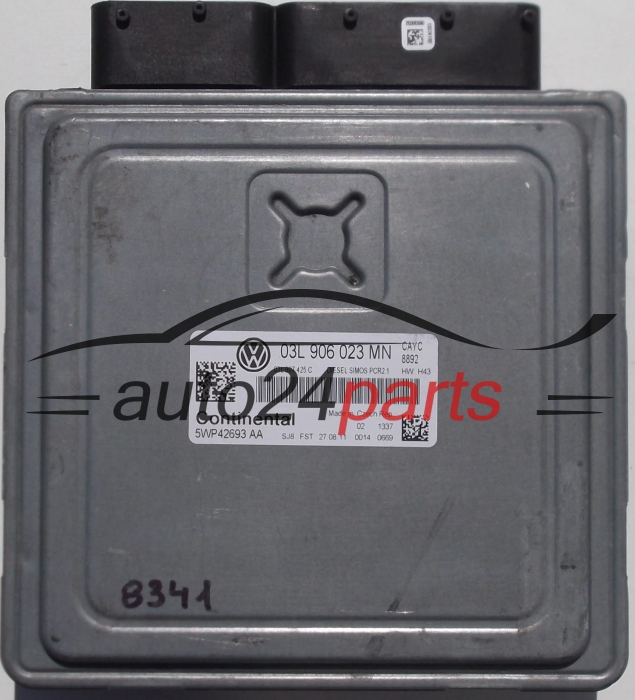 ΜΟΝΑΔΑ ΕΛΕΓΧΟΥ ΚΙΝΗΤΗΡΑ VW VOLKSWAGEN GOLF MK6 1.6 TDI, 5WP42693AA, 03L906023MN, SIMOS PRC2.1