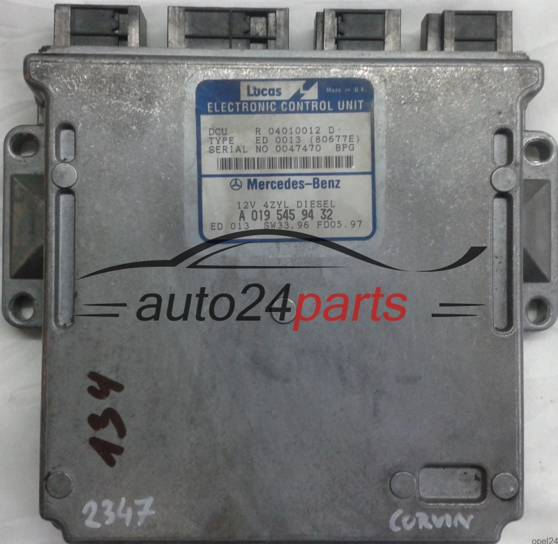 ECU CENTRALITA DE MOTOR MERCEDES 