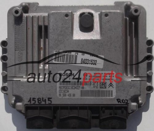 MOTORSTEUERGERÄT ECU STEUERGERAT CITROEN, PEUGEOT 307 1.6 HDI, BOSCH 0 281 011 803, 0281011803, 96 568 426 80, 9656842680