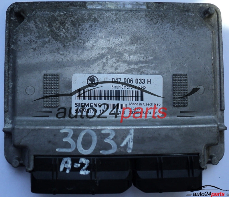 ECU CENTRALITA DE MOTOR SKODA FABIA 1.4 MPI AQW 047906033H, SIEMENS 5WP40179