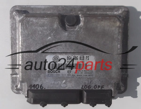 MOTORSTEUERGERÄT ECU STEUERGERÄT VW VOLKSWAGEN GOLF 1.8 06A906018FS, BOSCH 0 261 206 513, 0261206513 
