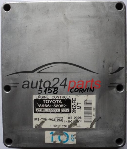 ECU ENGINE CONTROLLER TOYOTA YARIS 1.3 2NZ-FE, 89661-52082