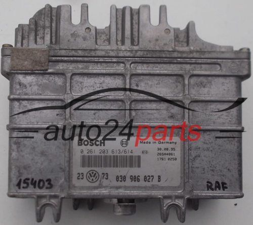 CALCULATEUR MOTEUR VOLKSWAGEN GOLF III VENTO BOSCH 0 261 203 613/614, 0261203613, 0261203614, 030 906 027 B, 030906027B