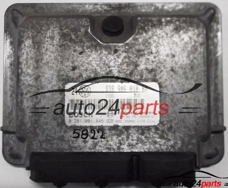 CENTRALINA MOTORE VW VOLKSWAGEN GOLF BORA 1.9 TDI AHF 038906018BM, 038 906 018 BM BOSCH 0281001846, 0 281 001 846
