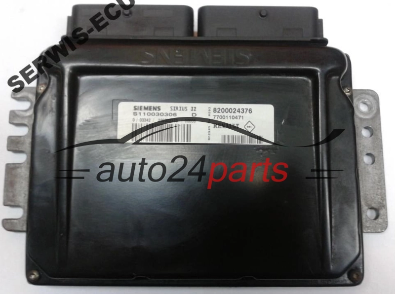 Centralina do motore RENAULT KANGOO 1.4 SIEMENS S110030306 D,  8200024376, 7700110471
