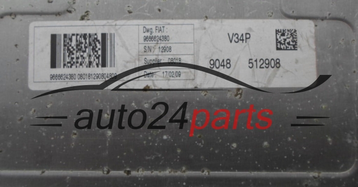 KOMPUTER STEROWNIK SILNIKA PEUGEOT CITROEN FIAT 1.4 Valeo 96 666 243 80