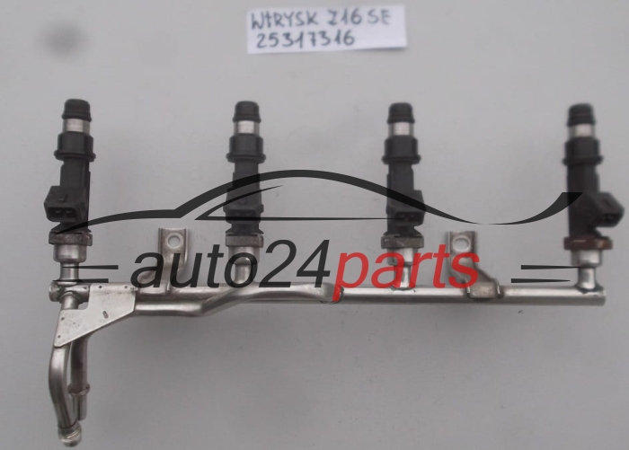 WTRYSK WTRYSKIWACZ PALIWA BENZYNA 1.6 Z16SE OPEL ASTRA COMBO MERIVA 2001-2004, 25317316, 5817401
