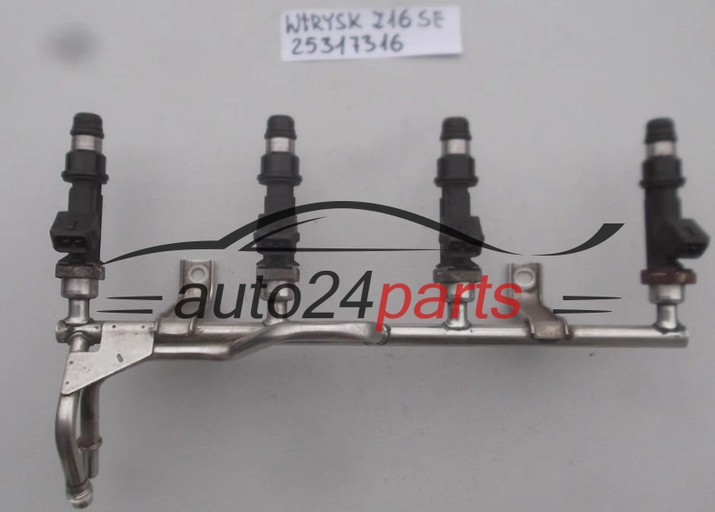 WTRYSK WTRYSKIWACZ PALIWA BENZYNA 1.6 Z16SE OPEL ASTRA COMBO MERIVA 2001-2004, 25317316, 5817401
