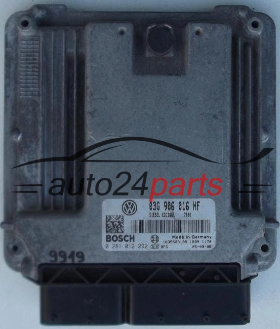 Centralina do motore SEAT VW SKODA OCTAVIA 2.0 TDI BOSCH 0281012292 03G906016HF