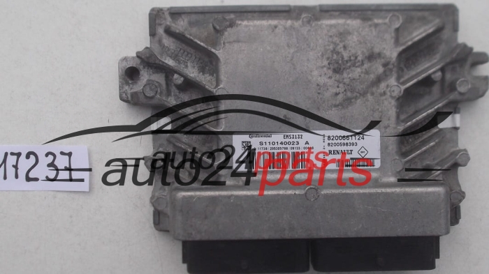 CALCULATEUR MOTEUR DACIA LOGAN SANDERO 1.6 CONTINENTAL S110140023 A, S110140023A, 8200661124, 8200598393