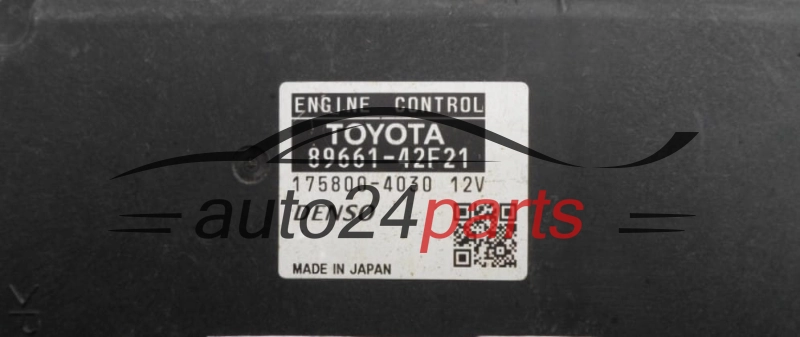 MOTORSTEUERGERÄT ECU STEUERGERAT TOYOTA RAF 4 2.0 Denso  1758004030,  8966142F21 