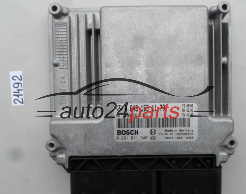 MOTORSTEUERGERÄT ECU STEUERGERAT MERCEDES S 320 CDI BOSCH 0 281 011 348, 0281011348, A 648 153 11 79, A6481531179, CR3.23