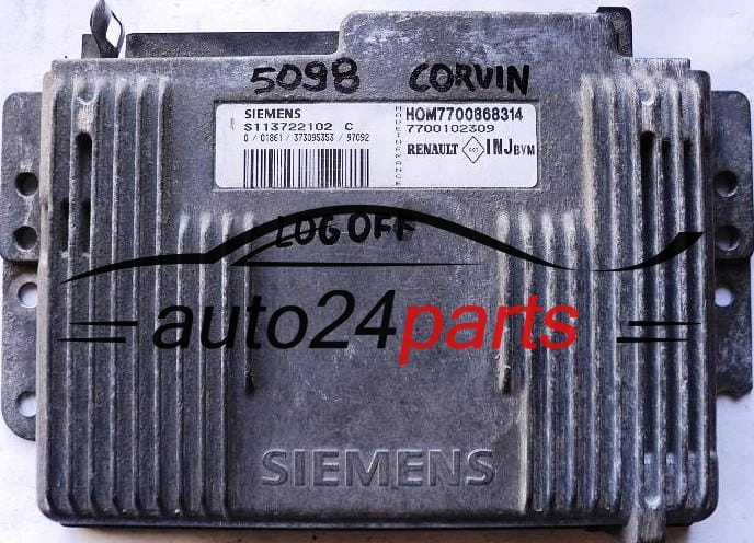 RENAULT LAGUNA 2.0 SIEMENS S113722102C, S113722102 C, HOM7700868314 HOM 7700868314, 7700102309