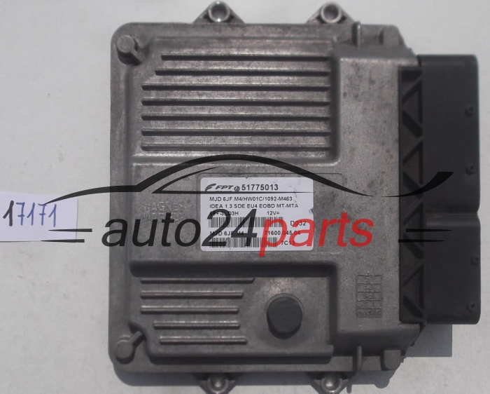 Μονάδα Ελέγχου Κινητήρα FIAT IDEA LANCIA 1.3 JTD MAGNETI MARELLI MJD 6JF.M4, MJD6JFM4, FPT 51775013, 71600.045.04, 7160004504