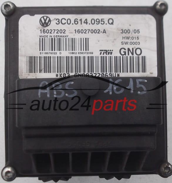 BOMBA HIDRAULICA Y CENTRALITA ABS VOLKSWAGEN PASSAT TRW 3C0.614.095.Q, 16027202, 16027002-A