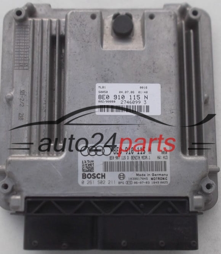 Μονάδα Ελέγχου Κινητήρα AUDI A4 2.0 TFSI BOSCH 0 261 S02 211