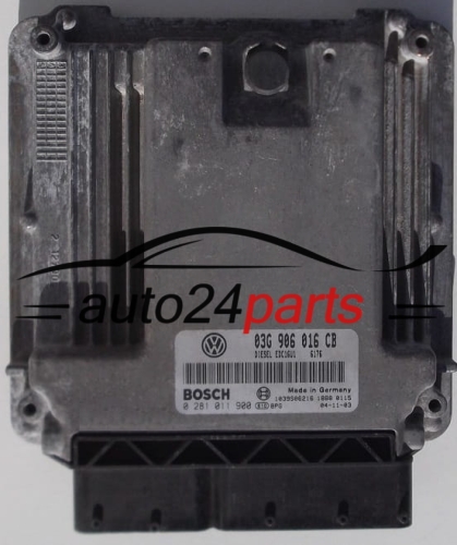 MOTORSTEUERGERÄT ECU STEUERGERÄT VW VOLKSWAGEN GOLF TOURAN 1.9 TDI 03G906016CB, 03G 9060 16 CB, BOSCH 0 281 011 900, 0281011900