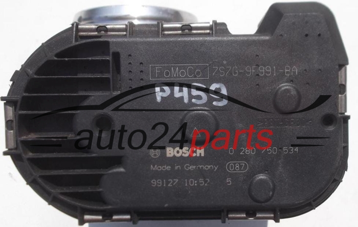BOITIER DE PAPILLON FORD FOCUS 1.6 BOSCH 0 280 750 534, 0280750534, 7S7G-9F991-BA, 7S7G9F991BA