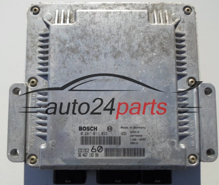 ECU CENTRALITA DE MOTOR  CITROEN 2.2 HDI BOSCH 0 281 011 033, 96 467 192 80