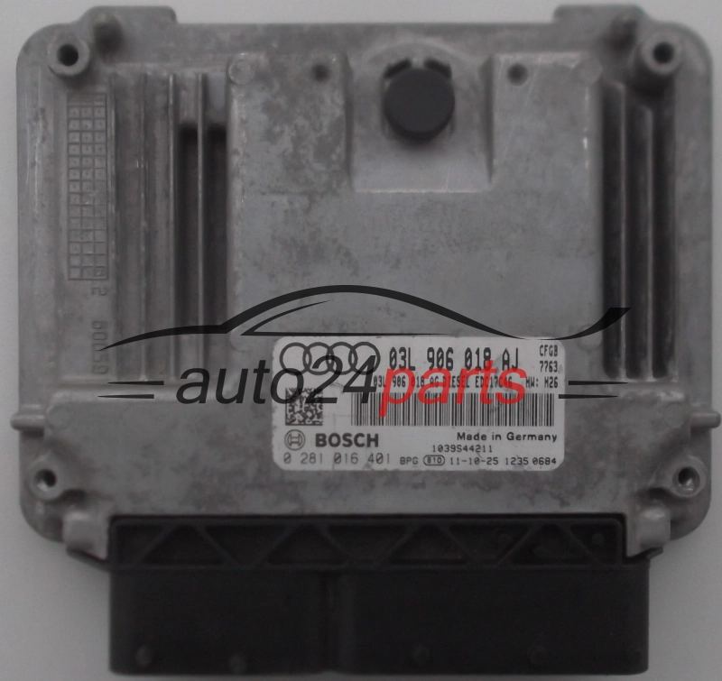 CENTRALINA MOTORE AUDI A3 2.0 TDI BOSCH 0 281 016 401,  03L 906 018 AJ