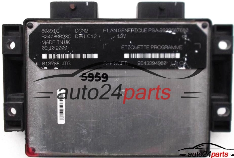 calculateur moteur pour citroen et peugeot 1.9d