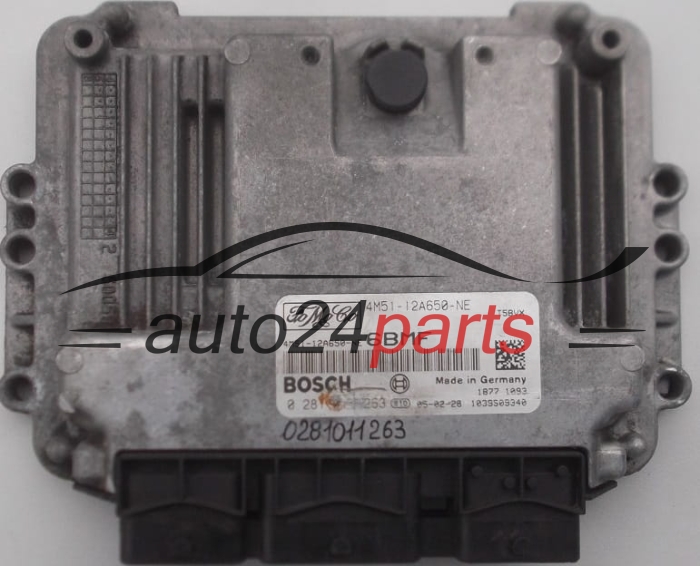 FORD FOCUS C-MAX 1.6 TDCI, BOSCH 0 281 011 263, 0281011263, FoMoCo 4M51-12A650-NE, 4M5112A650NE