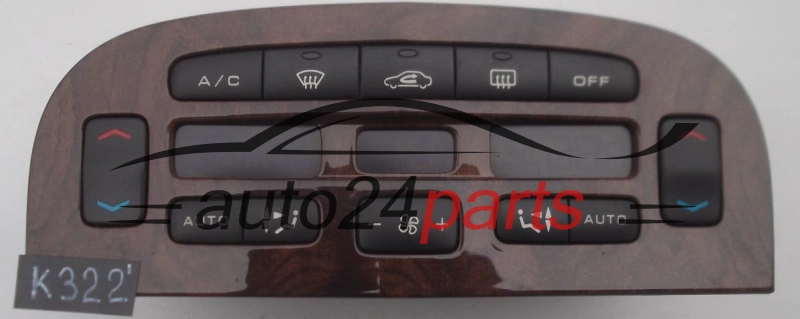 HEATING AND AIR CONDITIONING CONTROL  PEUGEOT 607 96 295 526 GV