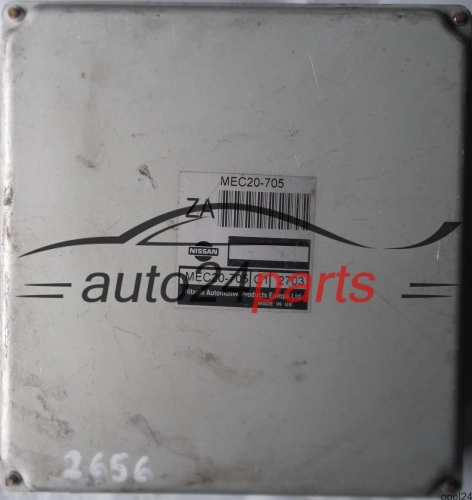 MOTORSTEUERGERÄT ECU STEUERGERÄT NISSAN ALMERA TINO 1.8 MEC20705 ZA, MEC20-705 C1 2703 ZA