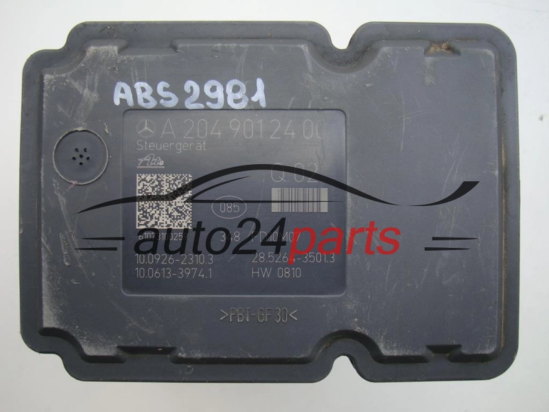 ABS PUMPE BLOCK HYDRAULIKPUMPE STEUERGERÄT MERCEDES W204 A 204 431 19 12, A2044311912, 10.0212-0415.4, 10021204154, A2049012400