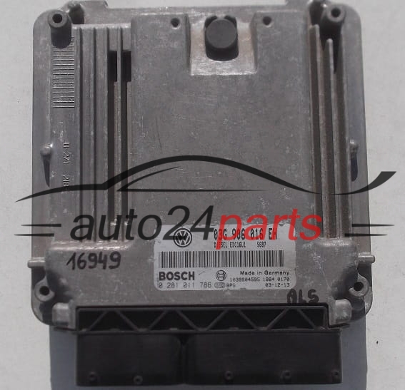 Μονάδα Ελέγχου Κινητήρα VOLKSWAGEN TOURAN 2.0 TDI BOSCH 0 281 011 786, 03G 906 016 EH