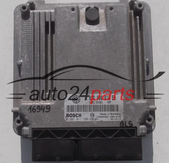 Μονάδα Ελέγχου Κινητήρα VOLKSWAGEN TOURAN 2.0 TDI BOSCH 0 281 011 786, 03G 906 016 EH
