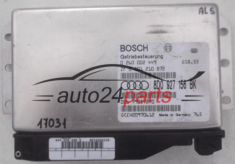ECU AUTOMATIC GEARBOX AUDI A4 1.8 TDI BOSCH 0 260 002 449