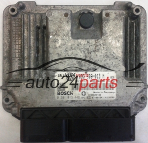 CENTRALINA MOTORE VW VOLKSWAGEN POLO 1.9 TDI 03G 906 013 M, 03G906013M, 03G906013, BOSCH 0 281 013 442, 0281013442, DIESEL EDC17U01, 1039S20438