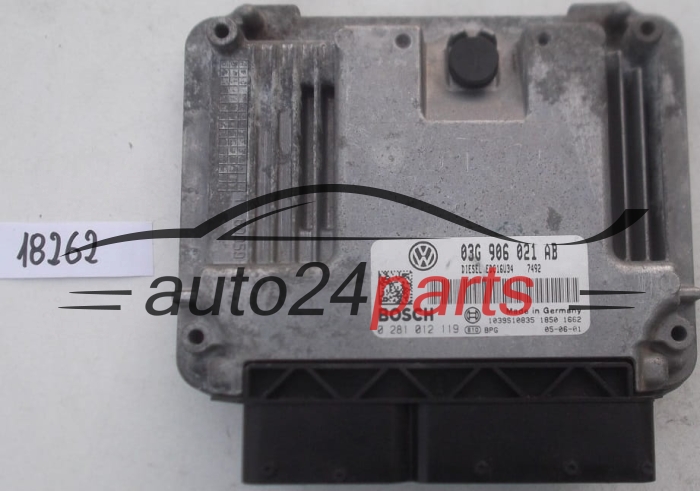 KOMPUTER STEROWNIK SILNIKA VOLKSWAGEN PASSAT 2.0 TDI BOSCH 0 281 012 119, 0281012119, 03G 906 021 AB, 03G906021AB, EDC16U34 
