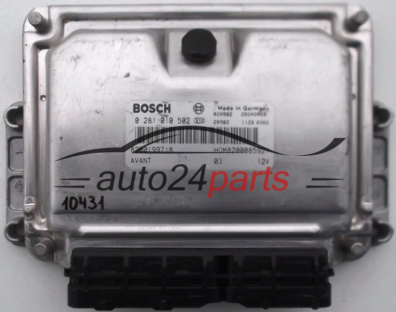 Μονάδα Ελέγχου Κινητήρα RENAULT MEGANE KANGOO 1.9 TDI, BOSCH 0 281 010 502