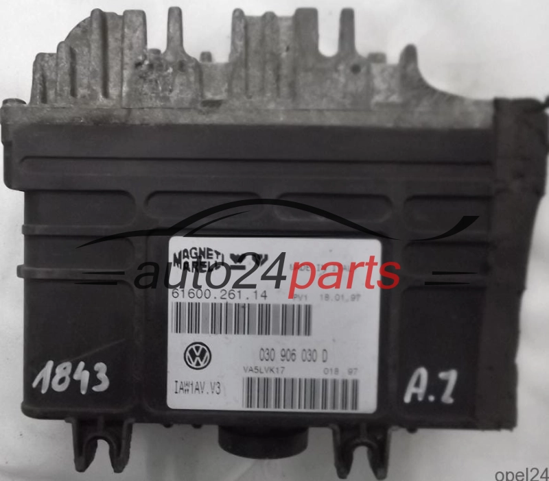 MOTORSTEUERGERÄT ECU STEUERGERÄT VW VOLKSWAGEN POLO 1.4 AFH 030906030D, 030 906 030 D, 61600.261.14, IAW1AVV3, IAW1AV.V3
