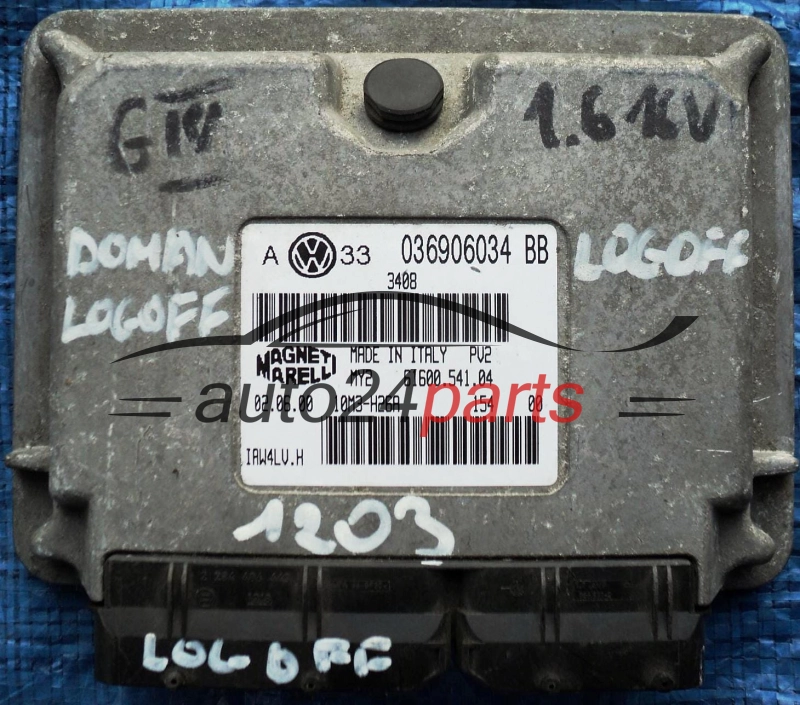 ECU CENTRALITA DE MOTOR VW VOLKSWAGEN GOLF 1.6 16V AUS 036 906 034 BB