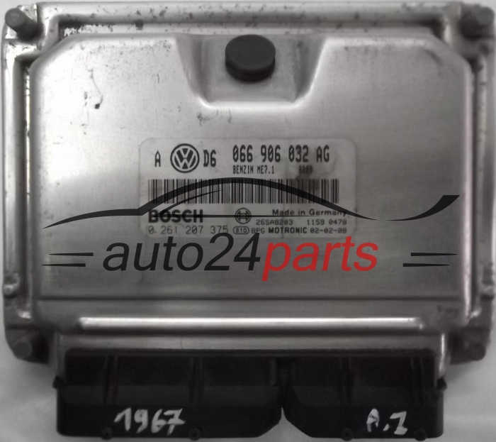 KOMPUTER STEROWNIK SILNIKA SEAT TOLEDO 2,3 V5 066 906 032 AG, 066906032AG, BOSCH 0 261 207 375, 0261207375, 26SA8203