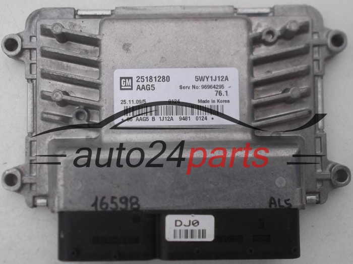 CENTRALINA DO MOTORE CHEVROLET CRUZE GM 25181280 AAG5, 5WY1J12A