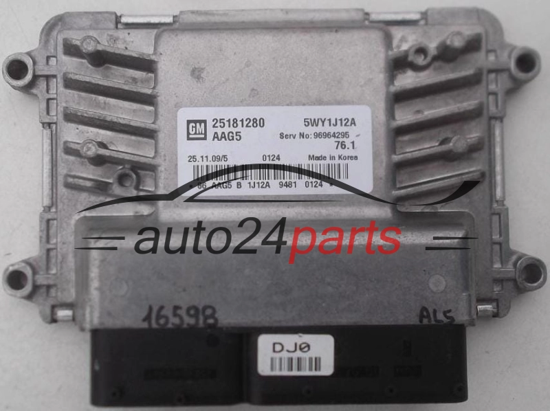 CENTRALINA DO MOTORE CHEVROLET CRUZE GM 25181280 AAG5, 5WY1J12A