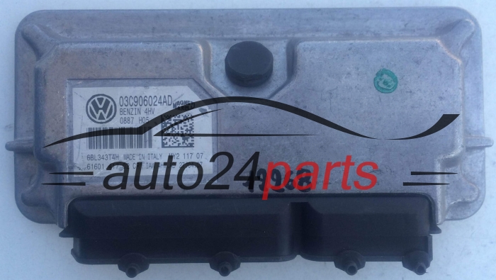 KOMPUTER STEROWNIK SILNIKA VOLKSWAGEN POLOMAGNETI MARELLI IAW 4HV.AD, IAW4HVAD, 03C 906 024 AD, 03C906024AD, 61601.417.02, 6160141702
