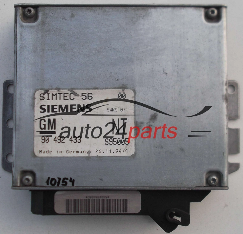 Μονάδα Ελέγχου Κινητήρα OPEL OMEGA SIEMENS 5WK9 071, 5WK9071, GM 90 492 433 NT, 90492433NT, 90492433, SIMTEC 56